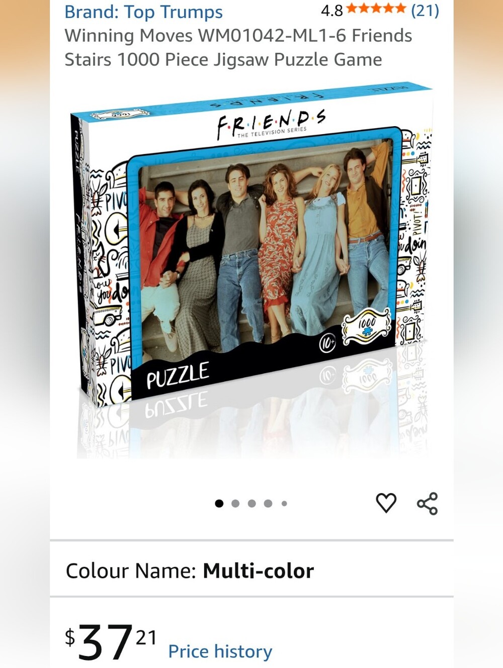 🆕 FRIENDS 1000pc Retro Design Character Puzzle 🧩 - Picture 8 of 8